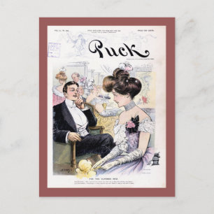 Puck Magazine Cover April 1902 Postkarte