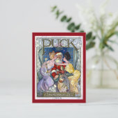 Puck Magazine Cover Christmas 1902 Feiertagspostkarte (Stehend Vorderseite)