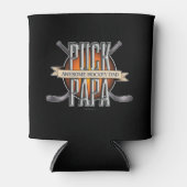 Puck Papa (Hockey-Vater) Dosenkühler (Vorderseite)
