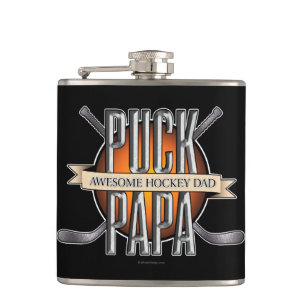 Puck Papa (Hockey-Vater) Flachmann