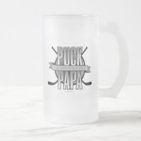 Puck Papa (Hockey-Vater) Mattierte Glass Beer Tass