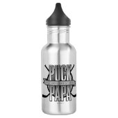 Puck Papa (Hockey-Vater) Trinkflasche (Links)
