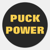 PUCK POWER RUNDER AUFKLEBER (Vorderseite)