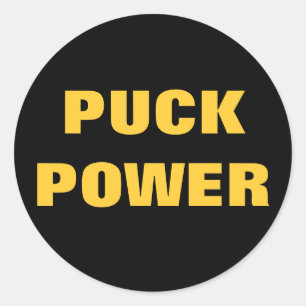 PUCK POWER RUNDER AUFKLEBER