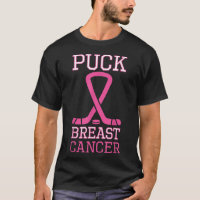 Puck Rosa Brustkrebs Schleife Ice Hockey Breast C