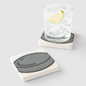 Puck Steinuntersetzer (Seitenansicht)