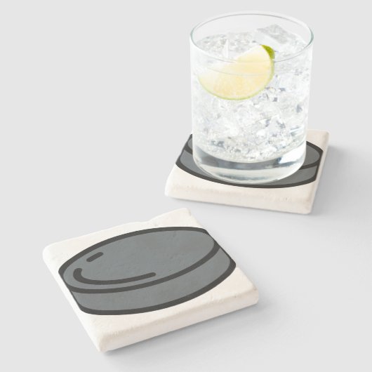 Puck Steinuntersetzer (Seitenansicht)