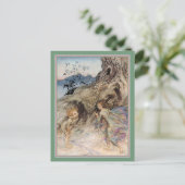 Puck und Fairy Postkarte (Stehend Vorderseite)