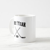 Puck Yeah Hockey Kaffeetasse (Vorderseite Links)