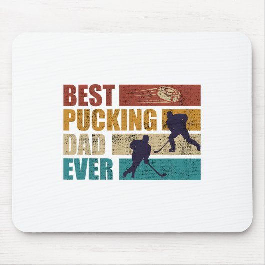 Pucken Vater Ever Hockey Vater Mousepad (Vorne)