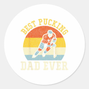 Pucken Vater Retro Vater's Tagesgeschenk für H Runder Aufkleber