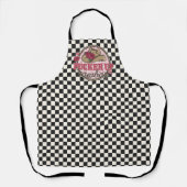 Pucker Up Cowboy Black Checkerboard Western Schürze (Vorderseite)