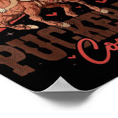 Pucker Up Cowboy Funny Western Valentines Poster (Ecke)