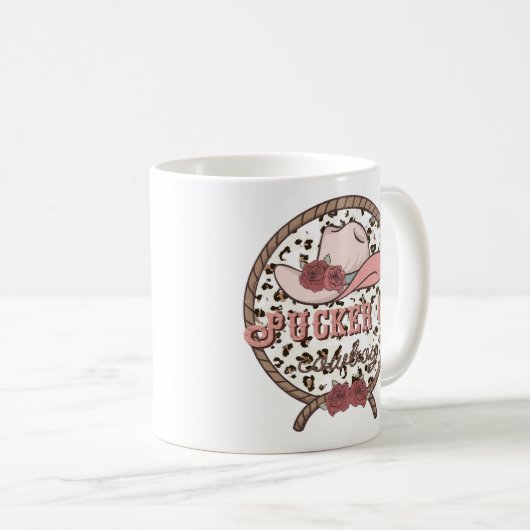 Pucker Up Cowboy Kaffeetasse (VorderseiteRechts)