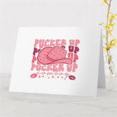 Pucker Up Cowboy Western Valentinstag Karte (Gelbe Blume)