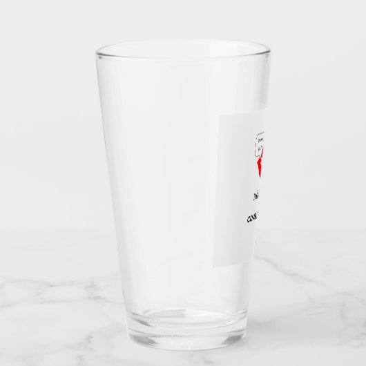 "Pucker Up Dinner First" Shootglas Glas (Rechts)