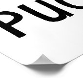 Pucker Up Hockey Puck Poster (Ecke)