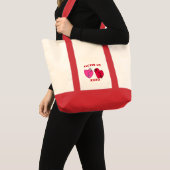 Pucker up Valentine Hearts Tote Bag Tragetasche (Vorderseite (Produkt))