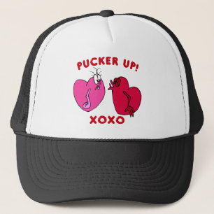 Pucker up Valentine Hörer Hat Truckerkappe