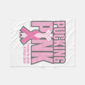 Pucking Pink (Hockey) Fleecedecke (Vorderseite (Horizontal))