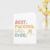 Pucking Vater Ever Hockey Hockey Funny Hockey Vath Karte (Gelbe Blume)