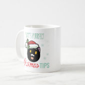 Pucky's Purfect Weihnachtstipps Tasse (Vorderseite Links)