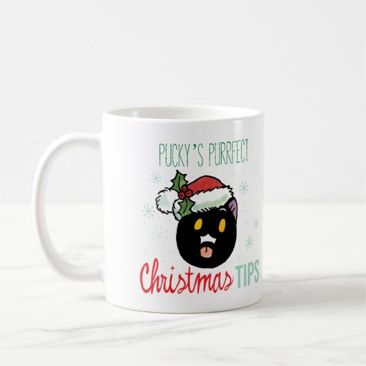 Pucky's Purfect Weihnachtstipps Tasse (Links)