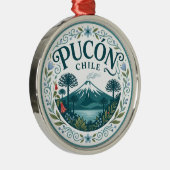 Pucón Chile Ornament Aus Metall (Rechts)