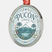 Pucón Chile Ornament Aus Metall (Links)