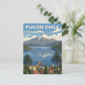 Pucon Chile Travel Postkarte (Stehend Vorderseite)