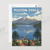 Pucon Chile Travel Postkarte (Vorne/Hinten)