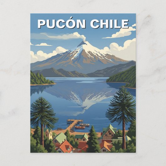 Pucon Chile Travel Postkarte (Vorderseite)