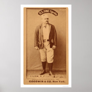 Pud Galvin Baseball Card 1887 Poster