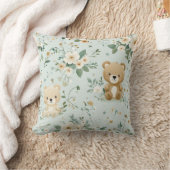 Puddel Bears & Blossoms Kinderkissen Kissen (Decke)