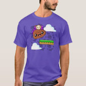 Pudding & Cute Skull Accessory - Happy Jump T-Shirt (Vorderseite)