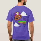 Pudding & Cute Skull with Back Print - Happy Jump T-Shirt (Rückseite)