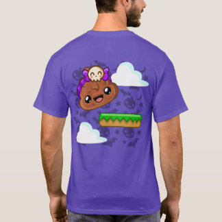 Pudding & Cute Skull with Back Print - Happy Jump T-Shirt