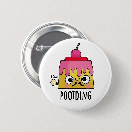 Pudding Furz Pun Button (Vorne & Hinten)