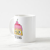 Pudding Furz Pun Kaffeetasse (Vorderseite Links)