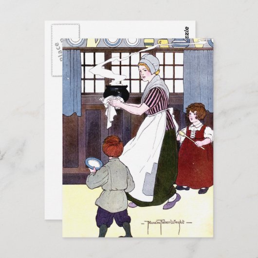 Pudding Hot Postcard Postkarte (Vorne/Hinten)