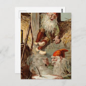 "Pudding In the Barn" von Jenny Nystrom Postkarte (Vorne/Hinten)