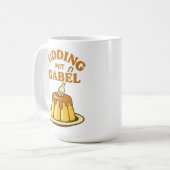 Pudding Mit Gabel Lustiges Design Kaffeetasse (Vorderseite Links)