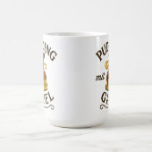 Pudding Mit Gabel Lustiges Design Kaffeetasse (Mittel)