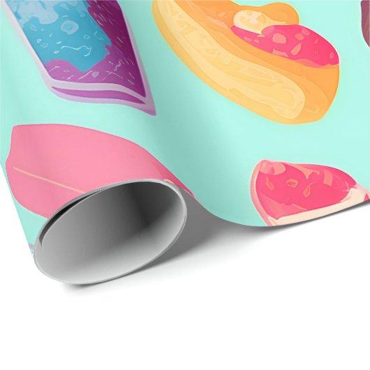 Pudding Mosaic Personalisiertes Muster Geschenkpapier (Rolleneckpunkt)