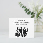 Pudding Postkarte (Stehend Vorderseite)