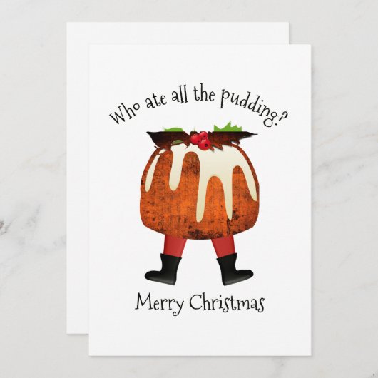 Pudding Spaß Frohe Weihnachten (Vorne/Hinten)