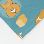 Puddingkundenspezifische Corgi-Decke durch Fleecedecke (Ecke)