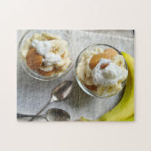 Puddings aus Bananen und Keksen Puzzle (Horizontal)