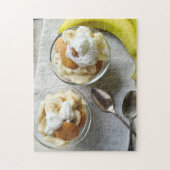Puddings aus Bananen und Keksen Puzzle (Vertikal)