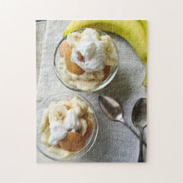 Puddings aus Bananen und Keksen Puzzle